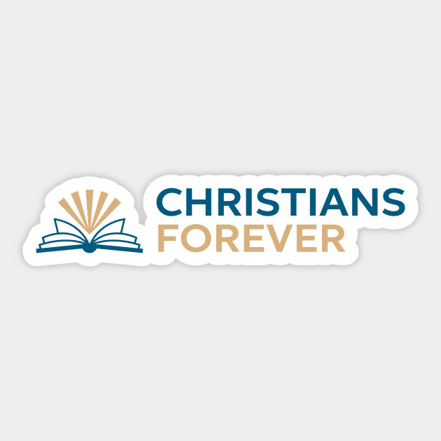 Christians Forever (Blue & Gold Logo) Sticker by Christians Forever